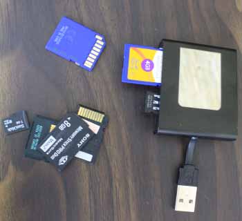 Select memory Card Select memory Card